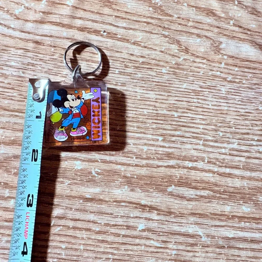 Vintage Walt Disney World Acrylic Mickey Mouse Key Chain
